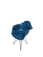 Vergaderstoel Vitra Eames DAR, blauw - Afbeelding 2