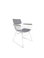 Vergaderstoel HK Living Wire Chair, grijs