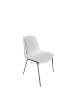 Kantinestoel Basic, wit