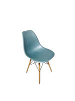 Kantinestoel Vitra Eames DSW, blauwgroen