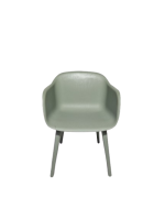 Vergaderstoel Muuto Fiber wood, groen - Afbeelding 3