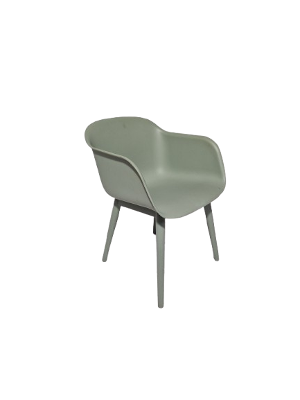 Muuto_Fiber_Wood_Groen (5) Vergaderstoel Muuto Fiber wood, groen - Afbeelding 1