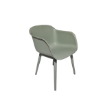 Vergaderstoel Muuto Fiber Wood, groen