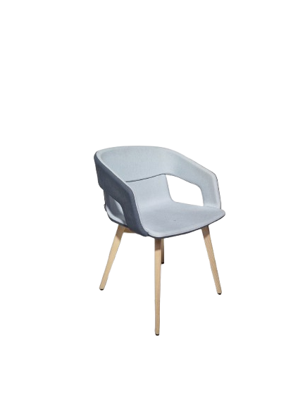 Narbutas_Twist&Sit_Bl-Gr (3) Designstoel Narbutas Twist&Sit, lichtgrijs - Afbeelding 1