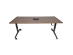 Klaptafel verrijdbaar Steelcase, 180x80cm, donker eiken - Afbeelding 4