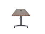 Klaptafel verrijdbaar Steelcase, 180x80cm, donker eiken - Afbeelding 6