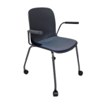 Vergaderstoel Steelcase Series M, zwart-blauw