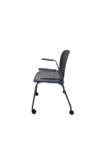 Vergaderstoel Steelcase Series M, zwart-blauw - Afbeelding 4