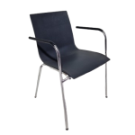 Vergaderstoel Thonet S260F, donkergrijs