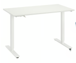 Zit-sta bureau snelslinger Ehla, 120cm wit
