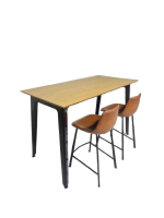 Vergadertafel, LUNO 160, Zwart - Afbeelding 3