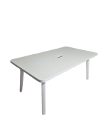Vergadertafel, Dutchglobe A-line 180, Wit