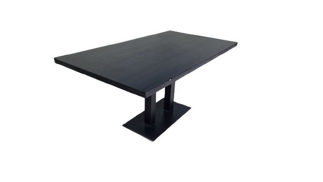 20260603_103123-removebg-preview Kantinetafel, NORD 160, 76cm Zwart - Afbeelding 1