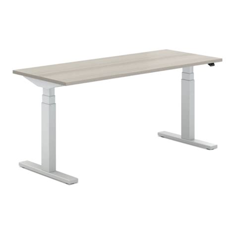 STEELCASE MIGRATION SE DESK USER MANUAL Pdf Download _ ManualsLib Zit-sta bureau elektrisch, Steelcase Migration 160 Wit / Natuur eiken - Afbeelding 1