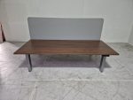 Duo zit-sta bureau elektrisch, Steelcase Migration, Zilvergrijs 180cm Noten - Afbeelding 3