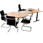 Hoekbureau / directiebureau met vergaderdeel