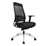 Bureaustoel Carrera, zwart/chroom