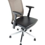 Bureaustoel COMFORTO DX8863 zwart leer / alu