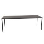 kantinetafel, Fenixblad zwart, 221x81x75cm